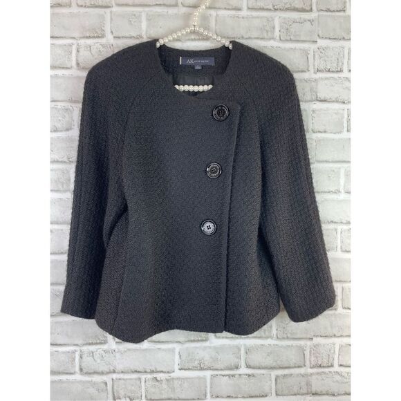 Ann Kline Black Swing Side Button Jacket Classic 
Size 4 - Picture 9 of 9